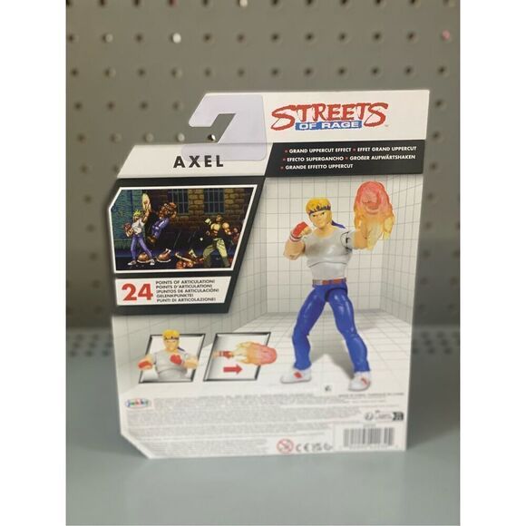 Streets Of Rage Axel 2024 Jakks Pacific Sega Action Figure New 4.5" - Picture 2 of 4